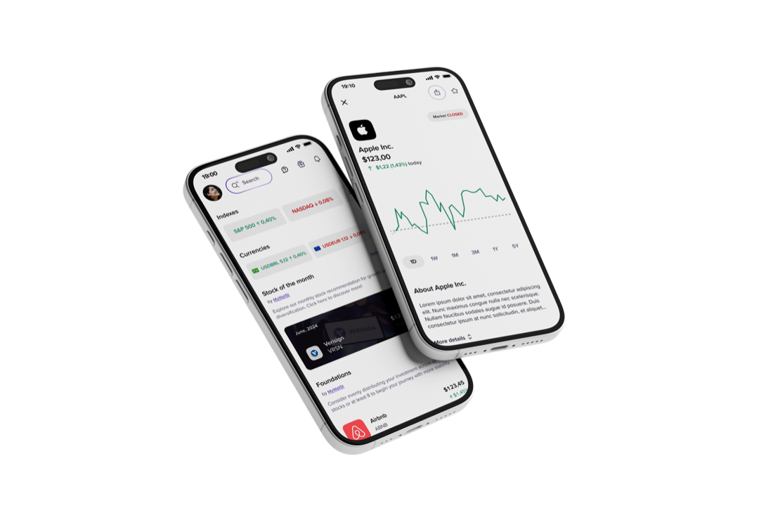 Vest app showing the US market portfolio